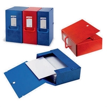 SCATOLA PROGETTI C/MANIGLIA DORSO 20 BLU