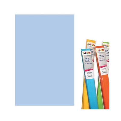 CARTA CRESPA GR.180 - ROTOLO CM.50X250 - CELESTE
