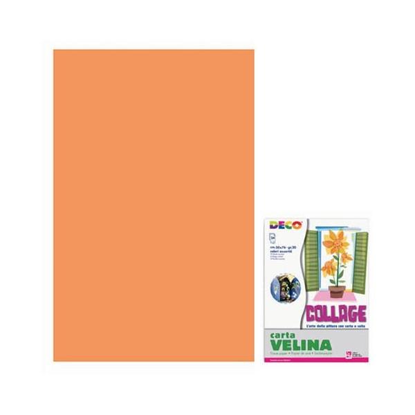 VELINA CM.50X76 - BUSTA 24 FG. - ARANCIO