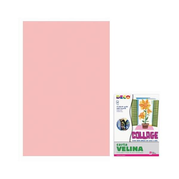 VELINA CM.50X76 - BUSTA 24 FG. - ROSA