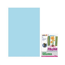 VELINA CM.50X76 - BUSTA 24 FG. - AZZURRO
