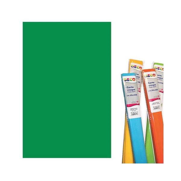 CARTA CRESPA GR.40  CM.50X250 - VERDE BANDIERA