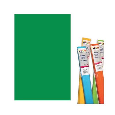 CARTA CRESPA GR.40  CM.50X250 - VERDE BANDIERA